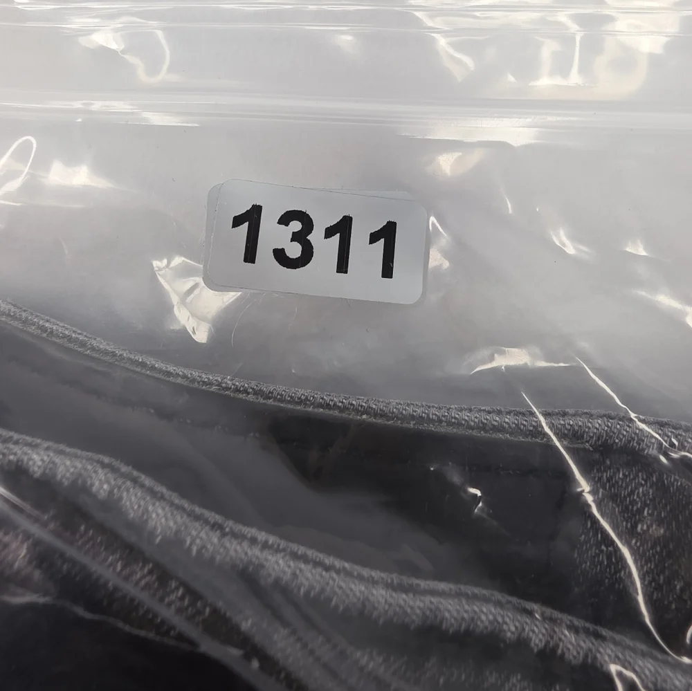 Zara The High Waist Skinny In Midnight Black Jeans Size 2 Raw Hem 1311-BV